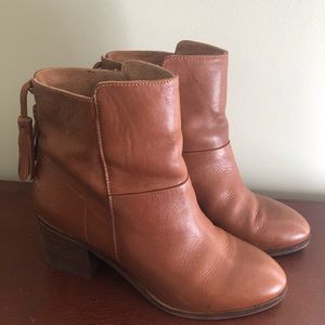 Anthropologie Leather booties (comes with box)